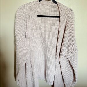 Cozy light pink waffle Women's Sweater